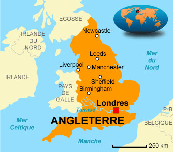 carte angleterre